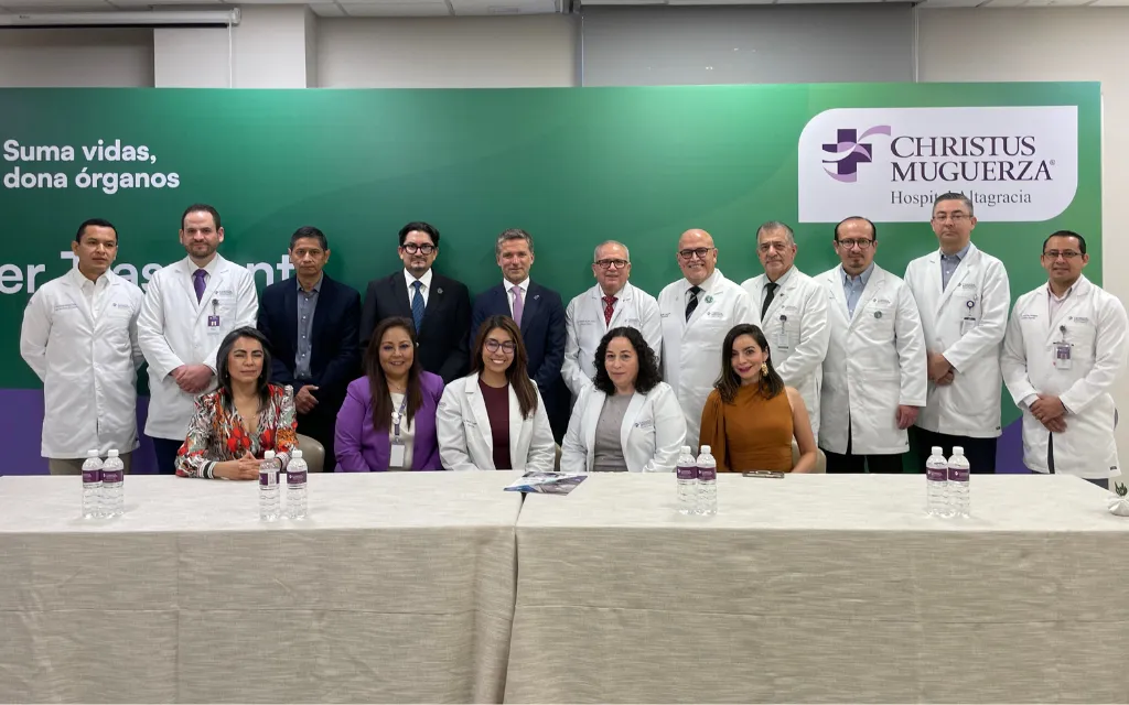 rueda de prensa CHRISTUS MUGUERZA Trasplante de hígado