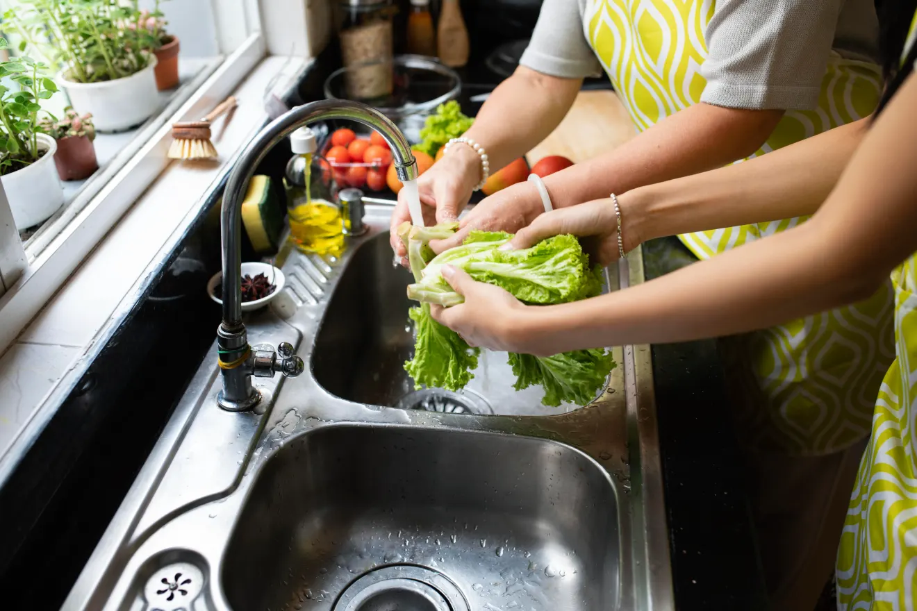 Pasos para lavar y desinfectar frutas y verduras